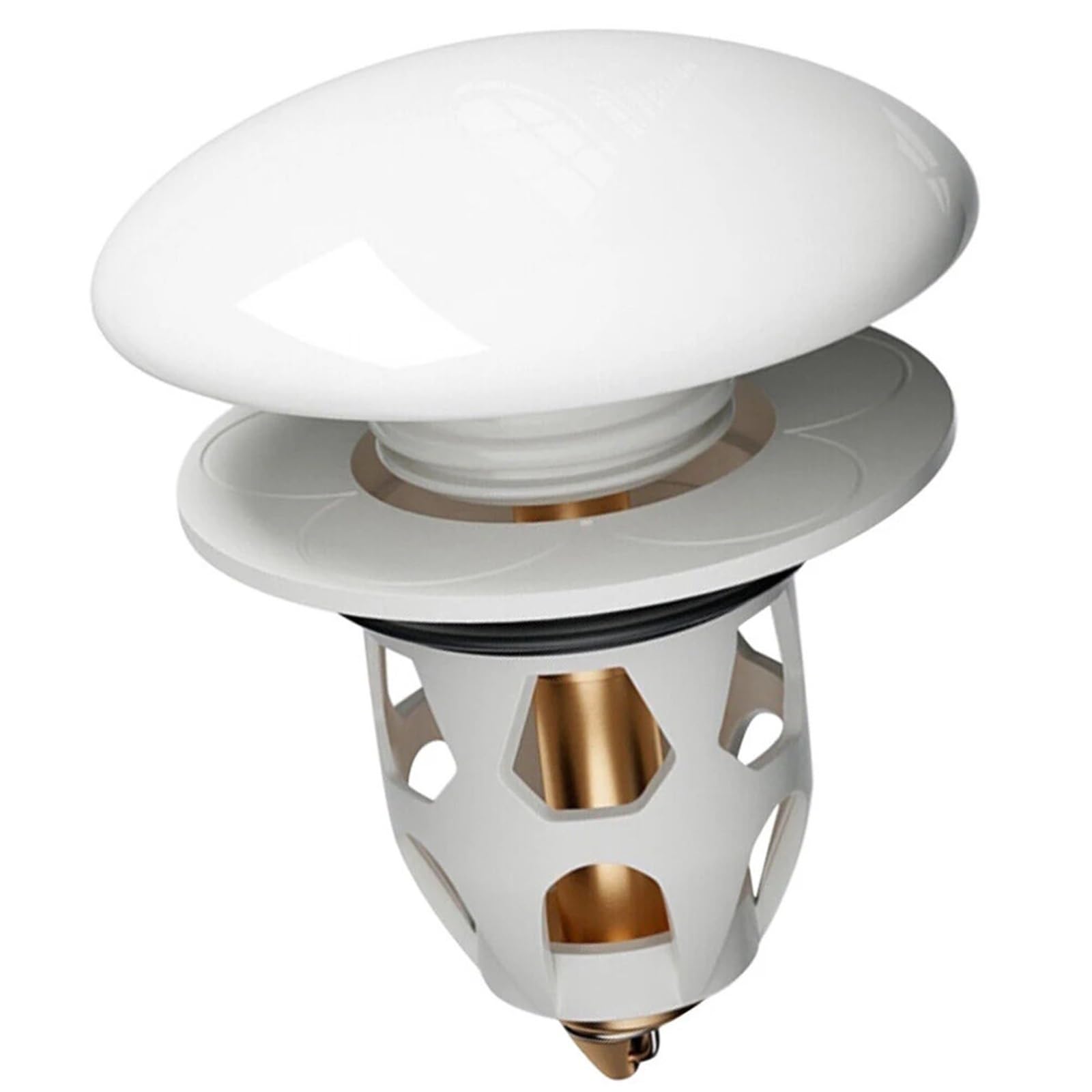 Bathroom Sink Drain Plug Stopper Anti-Clogging Wash Basin Core Bounce Up Filter Shower Ceramic For Bathtub