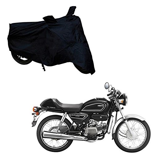 Adroitz Black Bike Cover for Hero Splendor Pro Classic (Small)