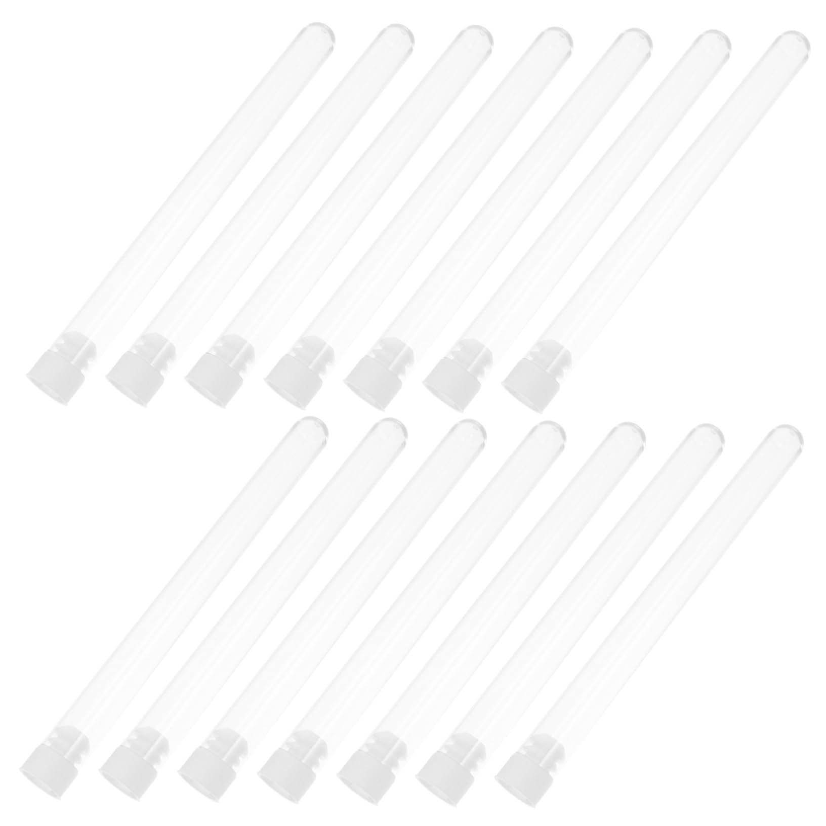 Ciieeo Test Tube Caps Candy Tube 16x1.6cm Needle Holder for Jewelry Sample Vials