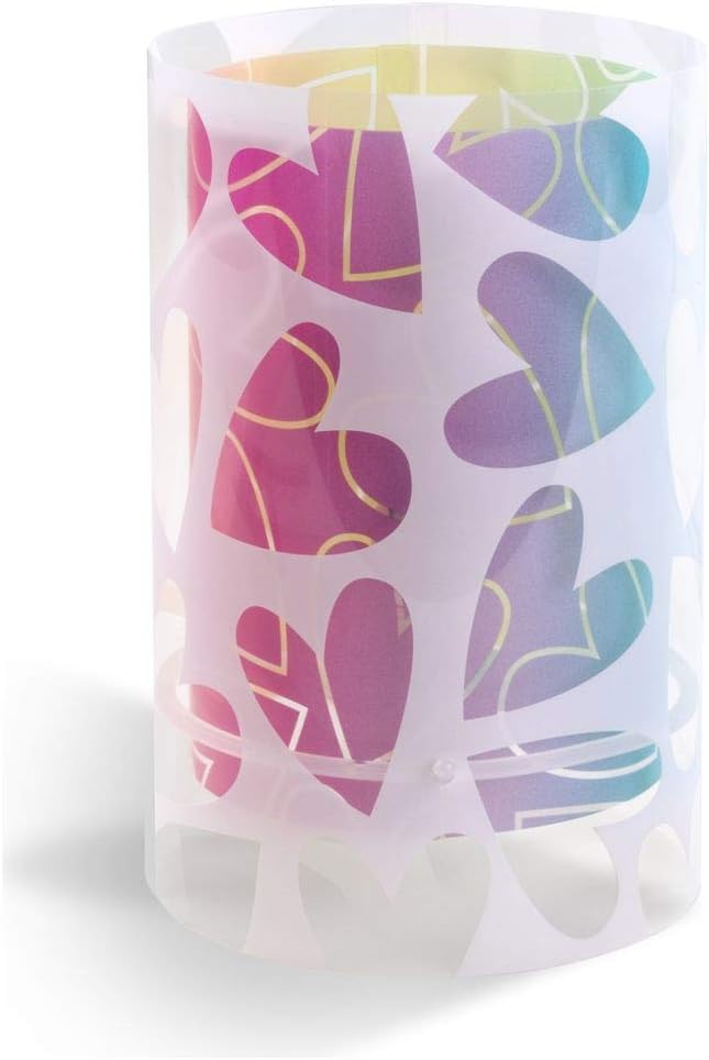 Dalber Children's Table Lamp Cuore Hearts Multicolour, 40 W, Red