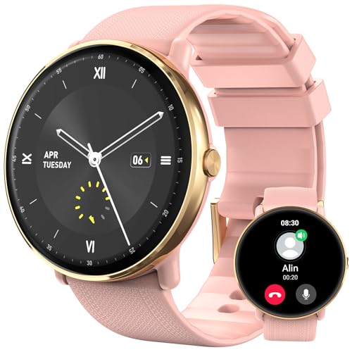 Reloj Inteligente Mujer - 1,43' AMOLED Smartwatch Mujer con Llamada Bluetooth,IP68 Impermeable Reloj Deportivo,111 Deportes,Notificación,Monitor de Ritmo Cardíaca/Sueño,Smart Watch para Android iOS