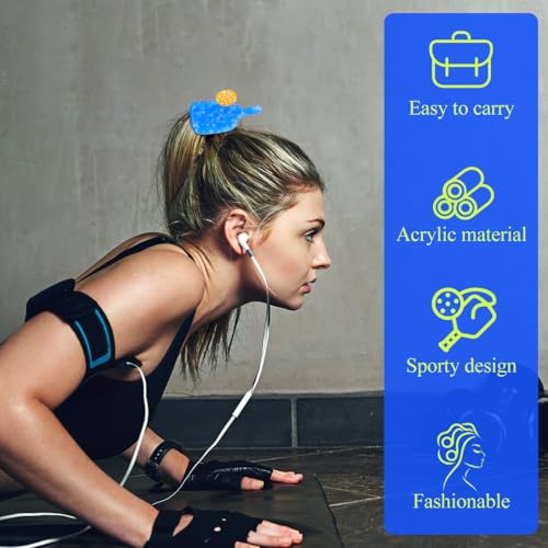 Pinzas para el pelo de pickleball y pasadores deportivos para peinados de mujer y niña 3