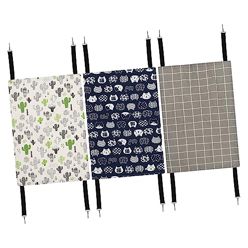 CIYODO 3個入り チンチラベッド ハムスター用ハンモック 暖かい モルモット用ベッド 吊り下げ式 ペットケージアクセサリー ぬいぐるみ 洗える