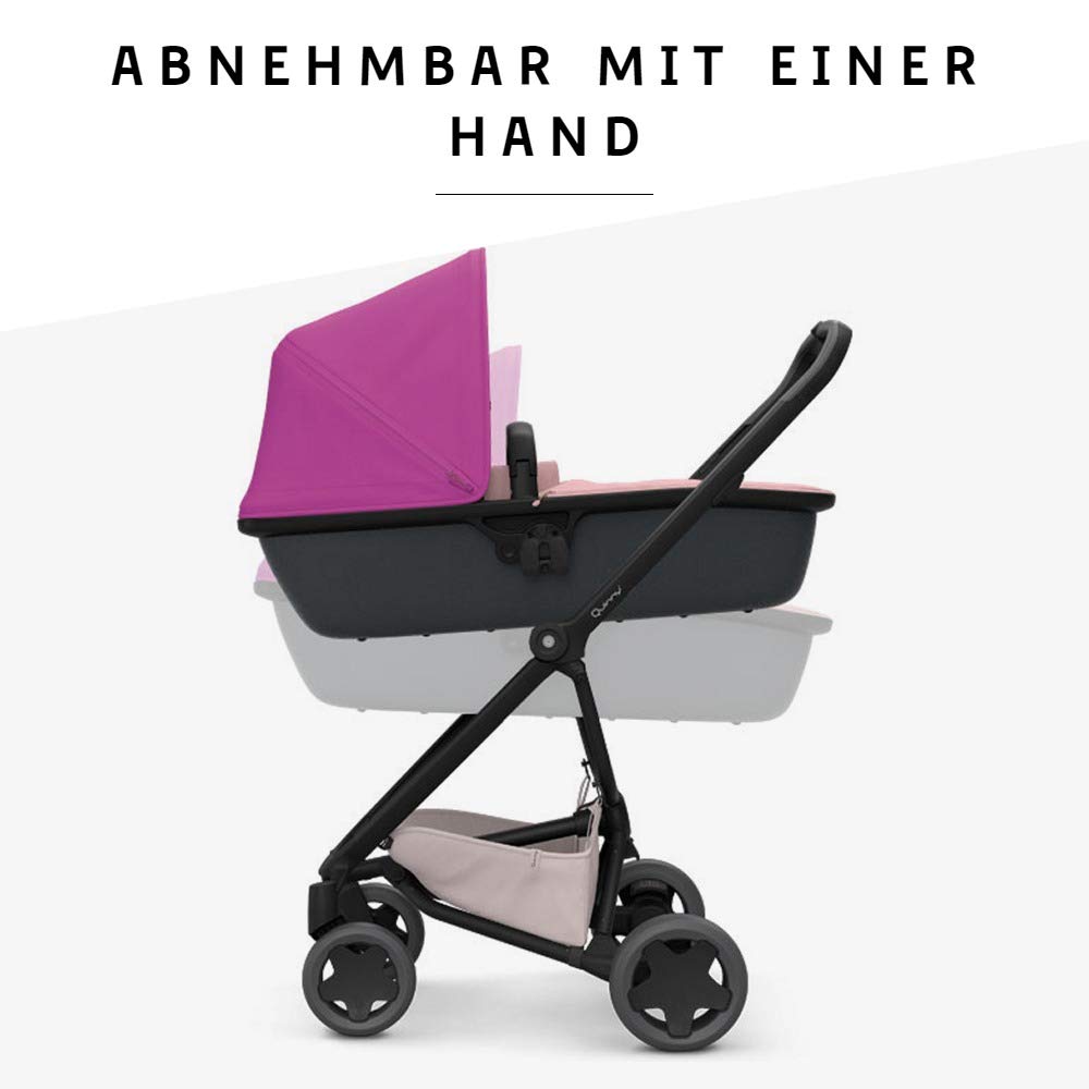 Quinny Lux Kinderwagenaufsatz Babywanne für Zapp Flex Plus, blush on graphite