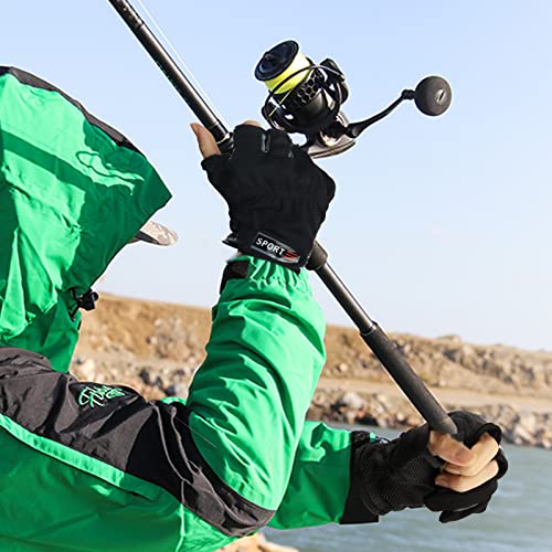 Klfoho 3 Cut Fingers Gloves, Anti-Slip Fishing Glove, Professional Finger Gloves Protector Unisex Elastic Band Glove For Outdoor Fishing, Cycling, Photography And Hunting #TOP5