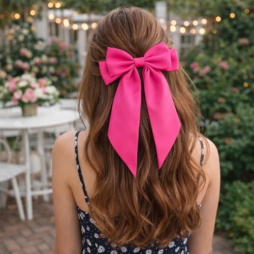 Moños Neón Grandes con Cola para Cabello, 4 Piezas miniatura 6