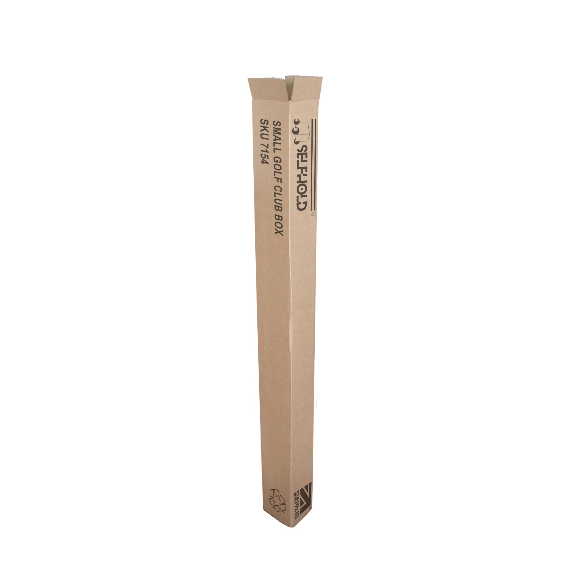 SelfHold Golf Club Cardboard Packing Mailing Boxes x5 (950 x 130 x 100mm) - Umbrella Walking Stick Fishing Rods Packaging Shipping Postage Postal Carton