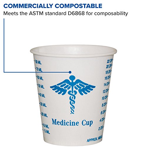 Image of Solo R3-43107 3 oz Graduated Medicine Waxed Paper Cold Cup (Case of 5000)
