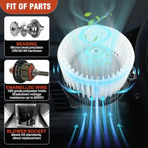 Image of AC Heater Blower Motor with Fan 700056 fit for Toyota Corolla 1998 /1999 /2000 /2001 /20002,Replaces #8710302021