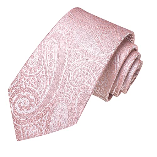Image of Hi-Tie Men's Tie Lapel Pin Set Pocket Square Cufflinks Formal Woven Silk Tie Sets Wedding Party