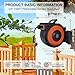 Retractable Garden Hose Reel - 1/2 in x 100 ft Outdoor Hose Reel Heavy Duty Wall Mounted, Any Length Lock Automatic Water Hose, Slow Return, 180° Swivel Bracket, Resistant Shell, 10 Pattern Nozzle