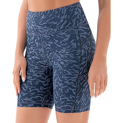 Persit Women's Short Leggings, Opaque Cycling Shorts with Pockets - - S Cover