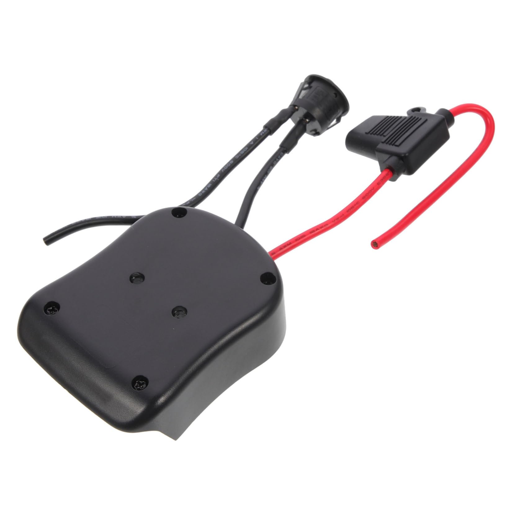 NUOBESTY 3 Piezas Adaptador de batería de 18V batería para convertidor de al Adaptador de la Fuerza camión Voltaje de Fuente de alimentación Camiones RC AbS Negro