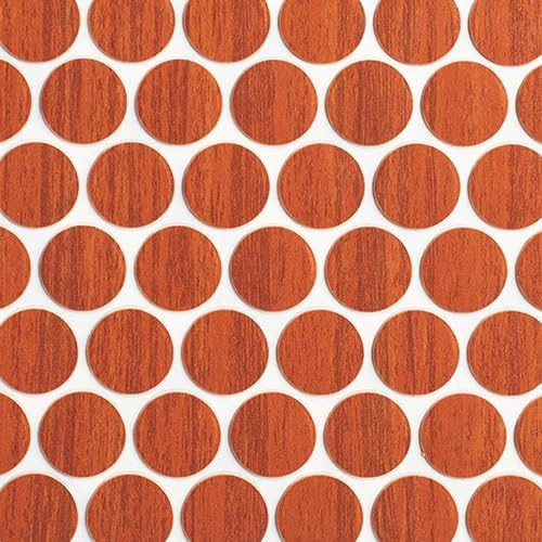 WidgetCo Select Cherry Fastcaps, Peel & Stick Screw Covers, Self-Adhesive Cover Caps (Sheets of 53 caps x Qty 4)