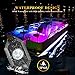 Niking Auto 8 Pods RGB LED Rock Light Kits with Bluetooth Controller Waterproof Multicolor Neon LED Lights Underglow Trail Rig Lights for Trucks SUV ATV UTV Boat Motorcycle Off Road