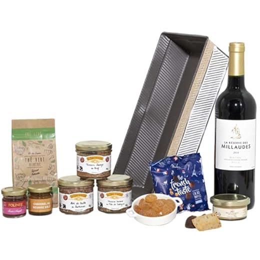 1907 COLIS GOURMANDS - Panier Garni - Coffret Gourmand À Offrir - Panier gourmand - Idéal pour Cadeau Fête des Mères, Fête des Pères, Anniversaire, Noël, Retraite - Corbeille