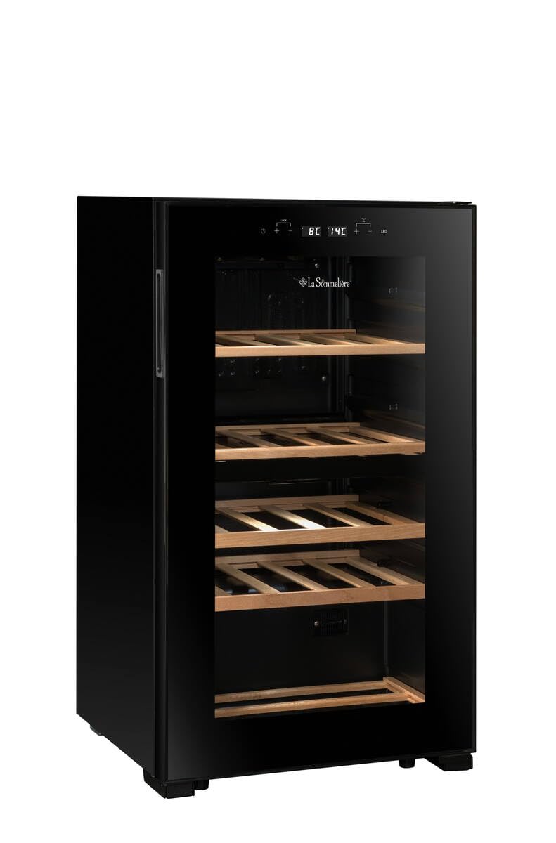 LA SOMMELIERE SLS32DZBLACK Cave de mise à température double zone 32 Bouteilles