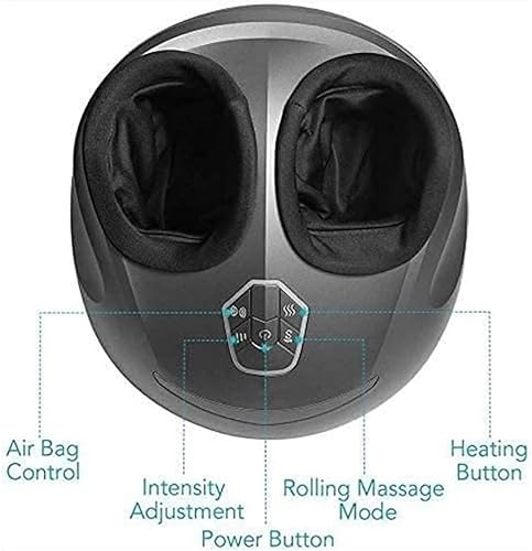 Miniatura 5 de TOEWOE Máquina masajeadora de pies con calor, masaje de tejido profundo, alivio del dolor, vibración y compresión, mejora la circulación sanguínea,
