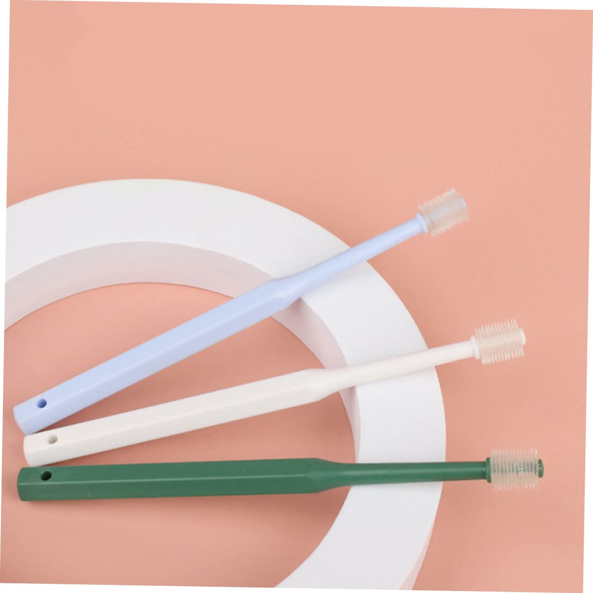 Didiseaon 12 Pièces Brosse À Dents Brosses D'Hygiène Dentaire Pour Langue De Chien Brosse De Nettoyage Buccal Soins Dentaires Pour Chien Brosse Buccale Pour Chat Pour