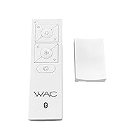 Vista 1 de WAC Lighting Ventilador de techo de 6 velocidades con control remoto inalámbrico Bluetooth para pared, color blanco