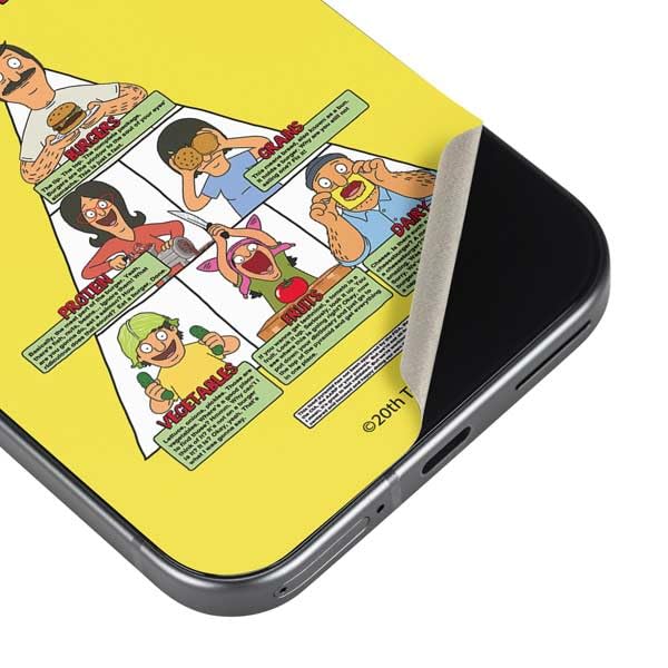 Skinit Decal Phone Skin Compatible with Google Pixel 9a - Officially Licensed Bobs Burgers Food Pyramid Design