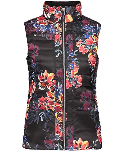 Obermeyer Womens Nieve Down Vest, Boom Blooms, Medium