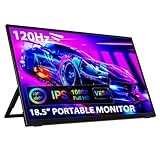 AUSDOM 18.5 ポータブルノートパソコンモニター:18.5インチ 120Hz 1080P FHD IPS USB-C セカンドスクリーンノートパソコン用、大型外付けHDMIコンピューターディスプレイ トラベルゲームモニター PC/タブレット/Mac/Switch/Xbox/PS4/PS5用