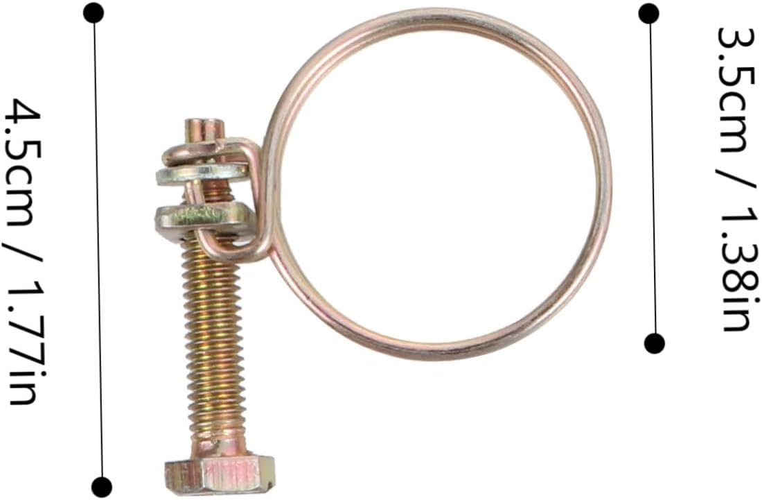 42pcs Stainless Hose Clamp Double Wire Clamp for Pipe Coupler Easy to Use Corrosion Resistant for Industrial Commercial