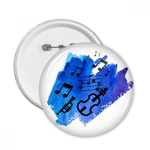 Pins Bleu Music Background Street Illustrer, Badge XXL Idéal pour Customiser un Sac