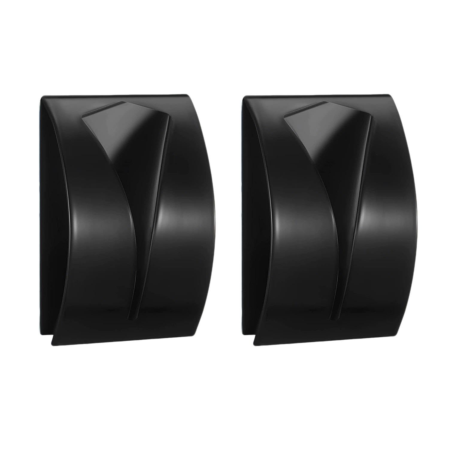 Tvsvkwe Black 2 Pieces Of Towel Hooks, Creative Stainless Steel Hooks, Towel Storage Tool, Suitable For Bathroom, Kitchen, Bedroom.