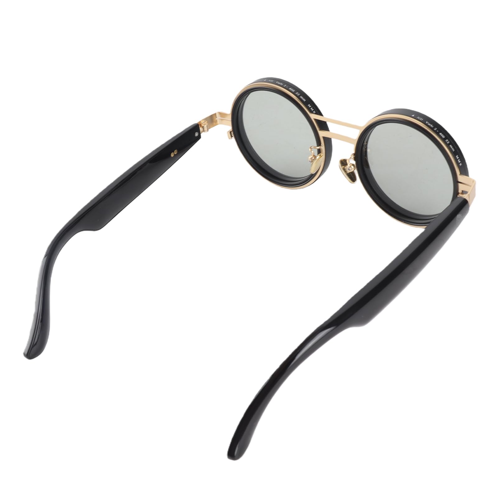 Tosuny Gafas de Sol Redondas Steampunk Polarizadas Ajustables Filtro ND de 1-9 Engranajes para Fotografía, Conducción, Aventura | ABS, Aleación Galvanizada de Cobre y Acero Inoxidable