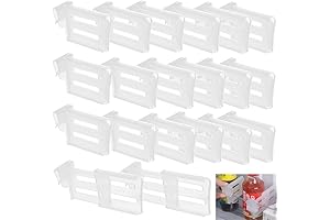 20Pcs Fridge Divider Clear Adjustable Plastic Refrigerator Dividers