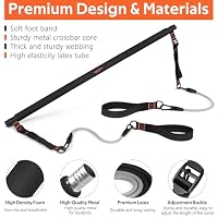 Pilates Bar Kit with Resistance Bands, Workout Equipment for Legs, Hip, Abs — image 4