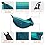 AnorTrek Camping Hammock, Super Lightweight Portable Parachute Hammock with Two Tree Straps Single or Double Nylon Travel Tree Hammocks for Camping Backpacking Hiking, Blue&dark Blue