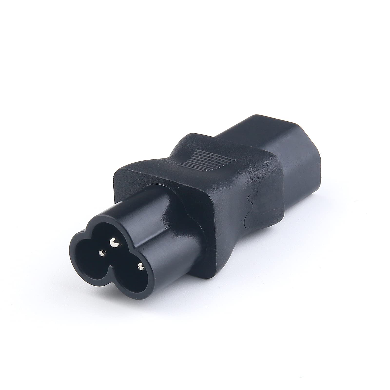 IEC 320 C13 Female to C6 Male Cloverleaf Plug AC Power Adapter Converter with Official UL Certification