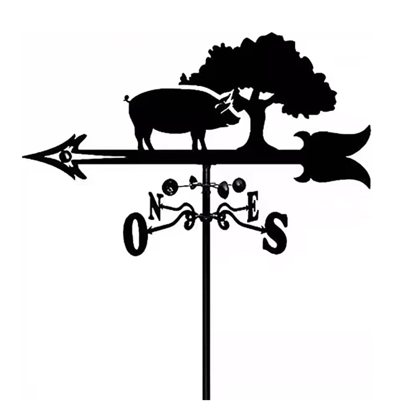 WIQUYBML Garden Wind Vanes Weather Vane Rooftop Outdoor Decoration Direction Indicator for Decoration/Wild Boar/55Cn*33Cm