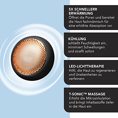 Foreo Ufo 2 Supercharged Face Mask | Full Led Spectrum & Red Light Therapy For Face | Warming | | Face Moisturizer | Dark Spot & Acne Scar Treatment For Face | Anti Aging | Nourishing| Black #TOP1