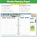 Global Datebooks Dated Middle School or High School Student Planner for Academic Year 2025-2026 Includes Ruler/Bookmark and Planning Stickers (Matrix Style - 8.5