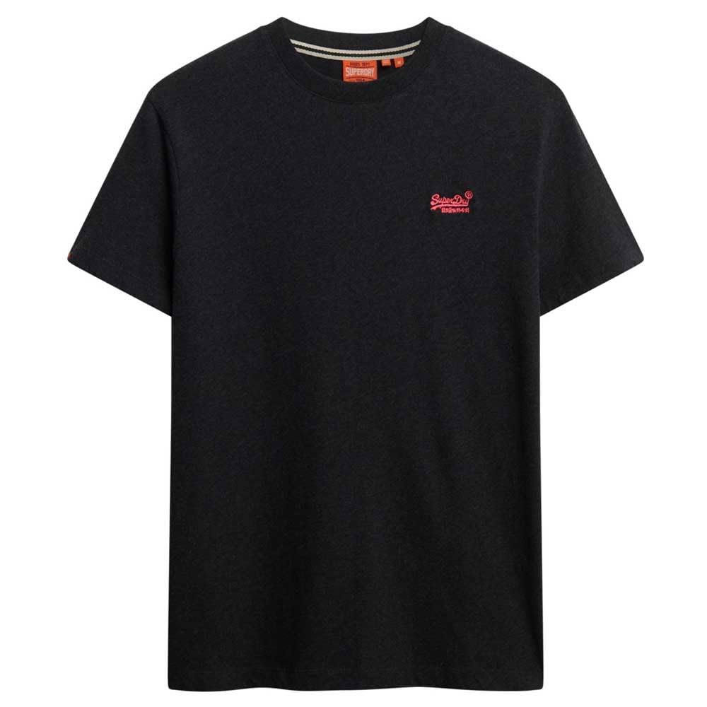 Superdry Men's Black Vintage Logo Embroidered Short Sleeve T-Shirt L