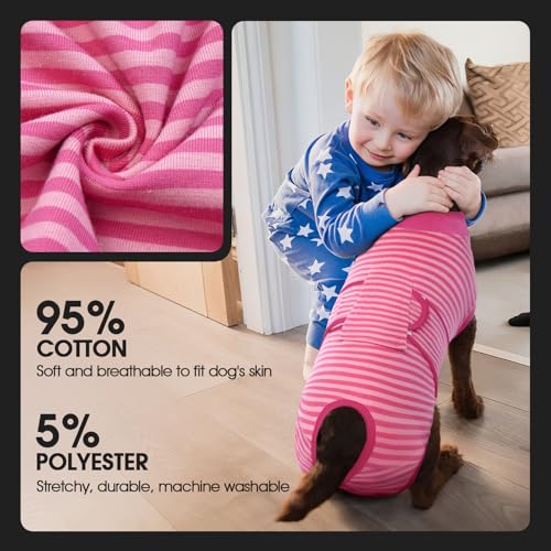 image for FUAMEY Recovery Suit for Dogs After Surgery,Soft Breathable Dog Bodysu