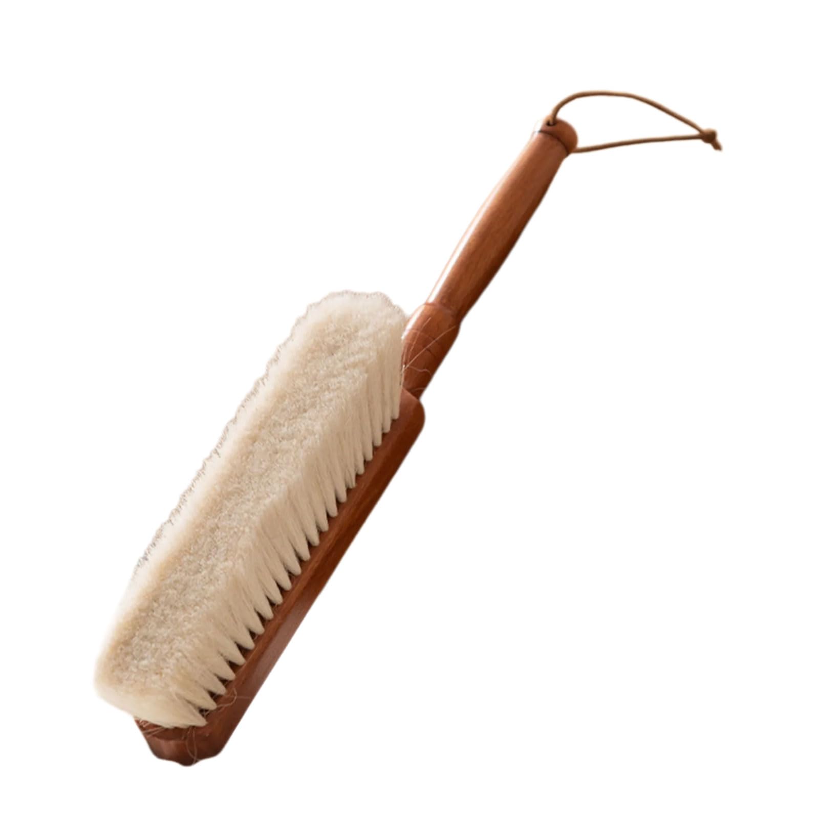 Wood Hand Broom Soft Bristles Brush for Household Cleaning with Long Handle Household Cleaner Dusting Brush Hand Broom