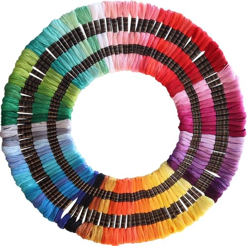 Reviews de Hilos de pespuntar los más recomendados. 41 RUAKIVA Hilo de Bordar,100 Colores Hilo de Coser a Mano,Juego de Punto de Cruz,Hilo de Bordar para Hacer Pulseras de la Amistad,Cuerda de Bordar Artesanal,Incluidos Accesorios...
