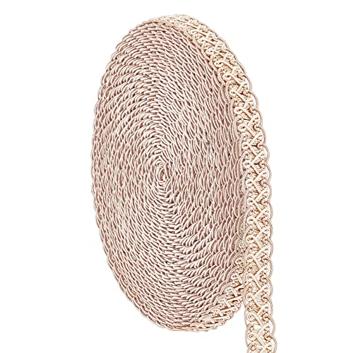 Cinta De Encaje Trenzada PH PandaHall - Dorada - 15 Mm X 13.7 M - Para Decoración Y Manualidades