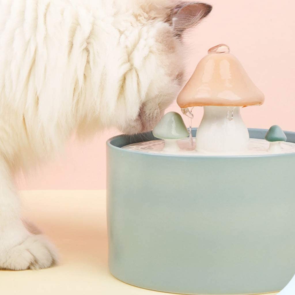 Pet Cat Dog Bebedero Bebedero Móvil De Cerámica, Agua A Temperatura Constante En Circulación Bebedero Automático, Suministros para Mascotas