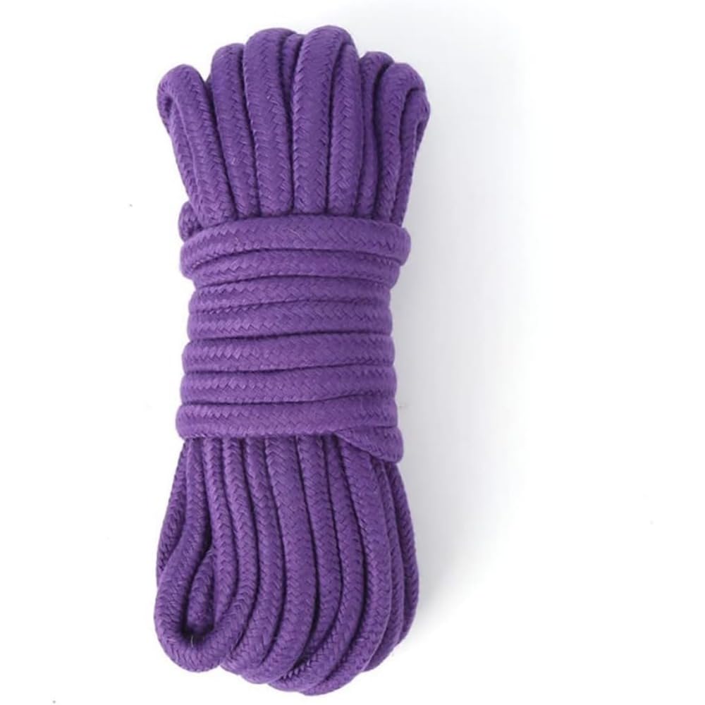 Deluxe Magicians Rope - 30ft (10M) Magic Tricks 6 Colors Available Colorful Soft Rope Magia Magician Accessories Stage Illusions Gimmicks Props (Red) (Purple)
