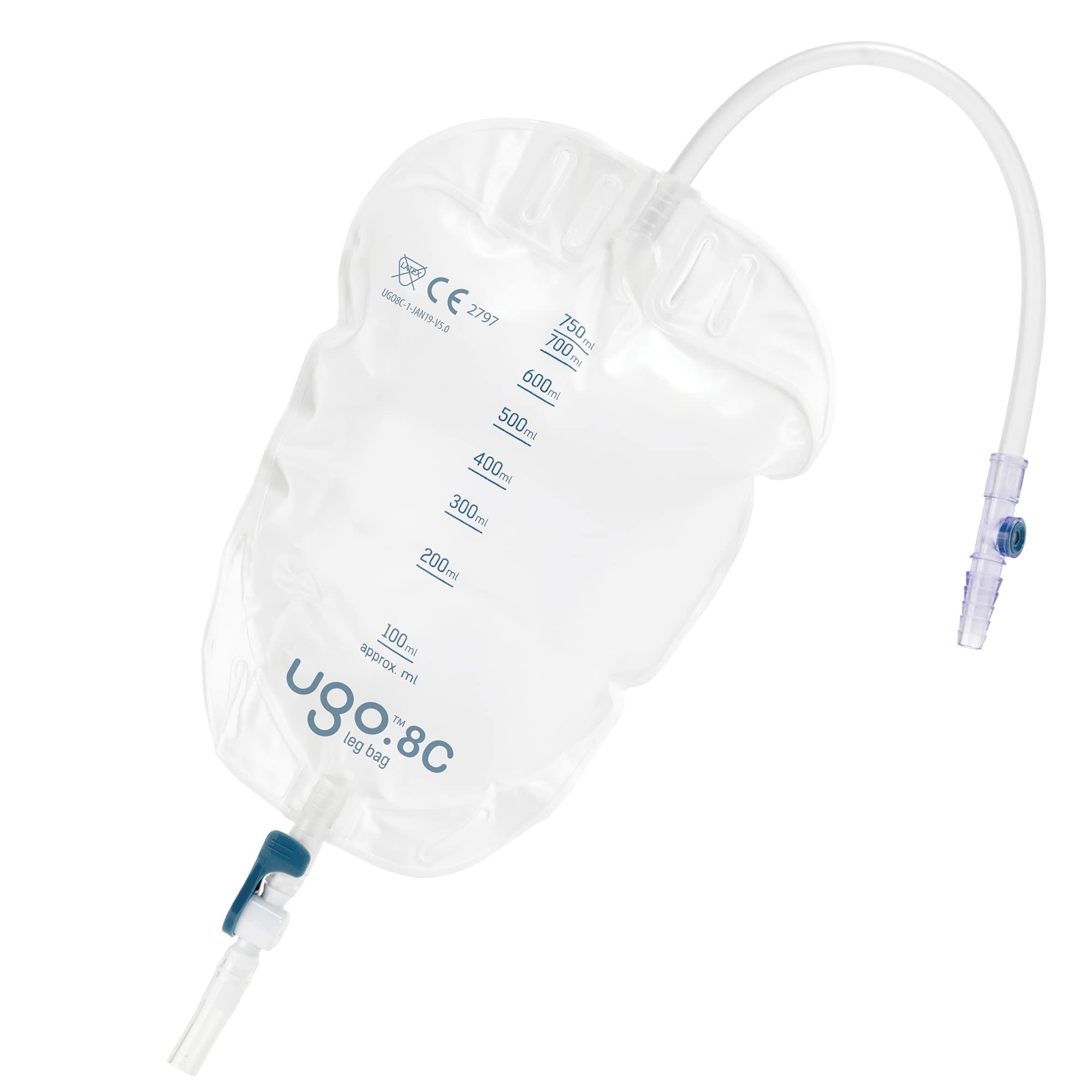 Ugo Leg Bags (x10) Urine Drainage Bags/Catheter Leg Bags, T Tap or
