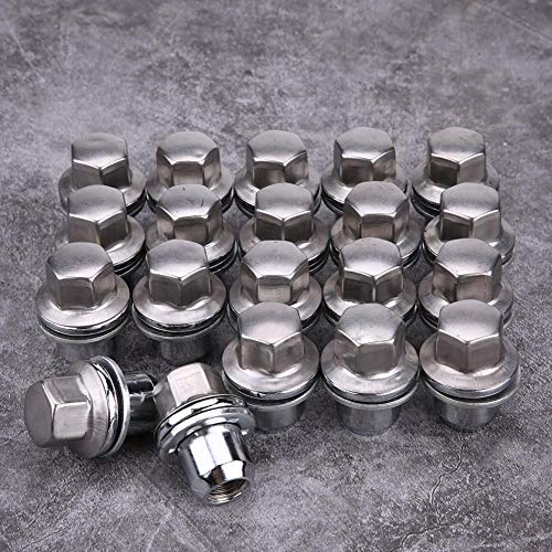 AYNEFY Dadi per ruote, 20 pezzi, in acciaio inox