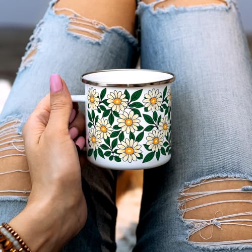 Loftipop Taza Camping Esmaltada Floral 12oz miniatura 3