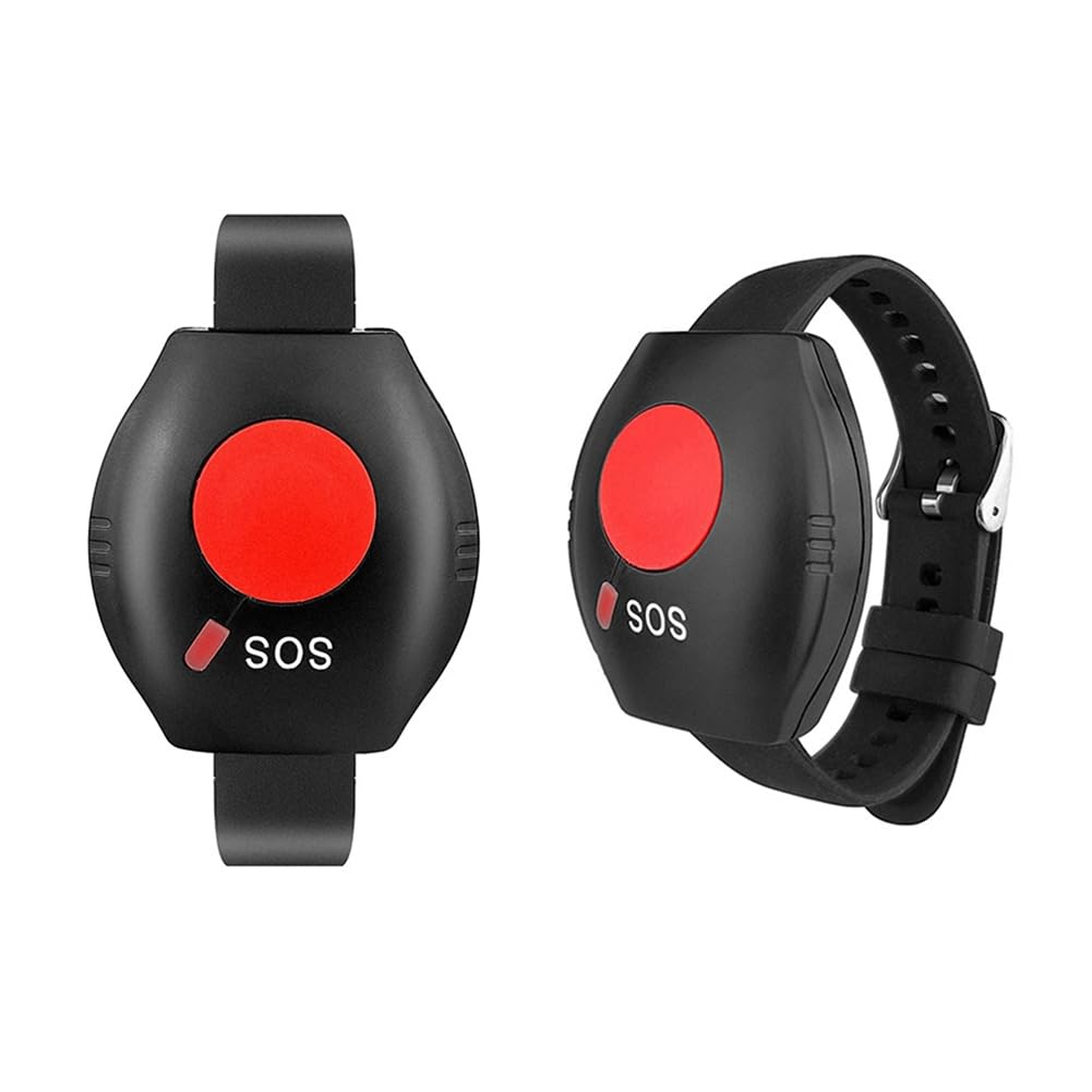 GOSER Montre-Bracelet Transmetteur de Télécommande RF Type de Montre Bouton D'Appel Télécommande Sans Bouton D'Urgence SOS 433 MHz