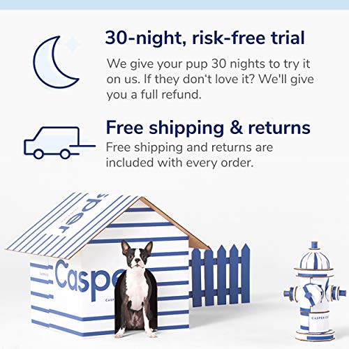 Casper Dog Bed, Plush Memory Foam, Medium, Gray - Image 7